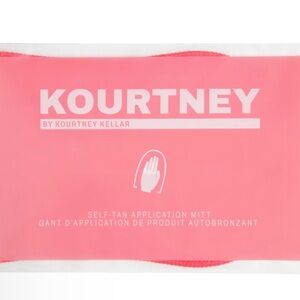 Kourtney Kellar Self tan Application Mitt  pink reusable NWT tanning fake tan